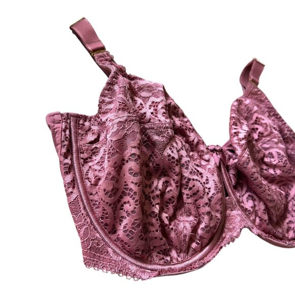 Sculptress Estel Full Cup Dusty Rose Lace Underwire Bra 38GG - Picture 4 of 8